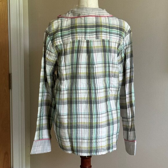 Sundance green gray pajama top - Large - Picture 3 of 8